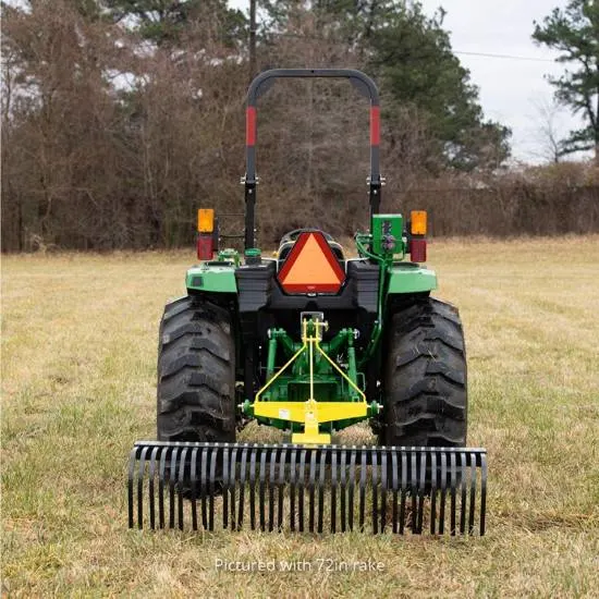 Titan Attachments Compact Landscape 5 Ft Rake Best Landscape Rake 2