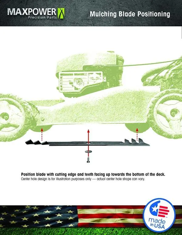 MTD Genuine Parts 46 Inch 2 in 1 490 110 M116 High Lift Blade Best High Lift Mower Blades 3