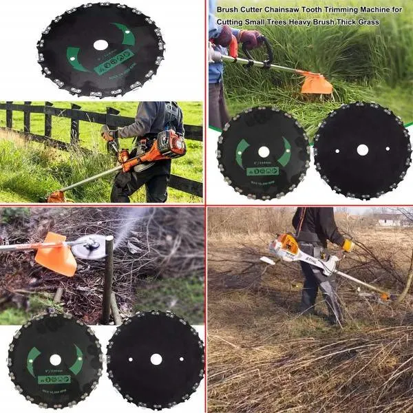 LIYYOO 9 Inch 10000 RPM Brush Cutter Carbide Blade Best Brush Cutter Blade 2