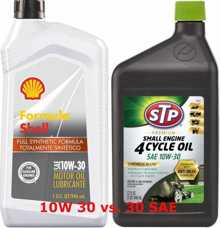 10W 30 vs. 30 SAE