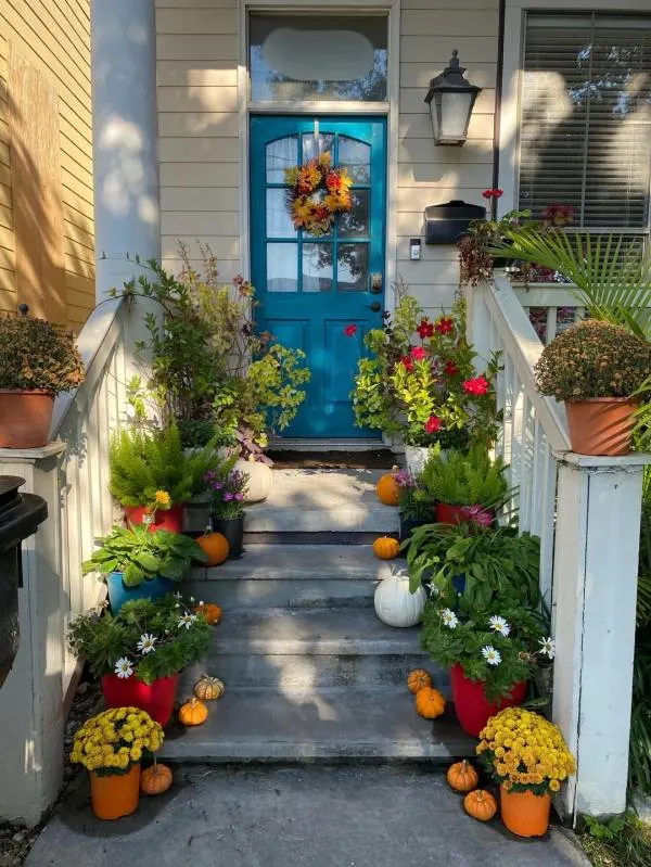 Faux Plants for Front Porch